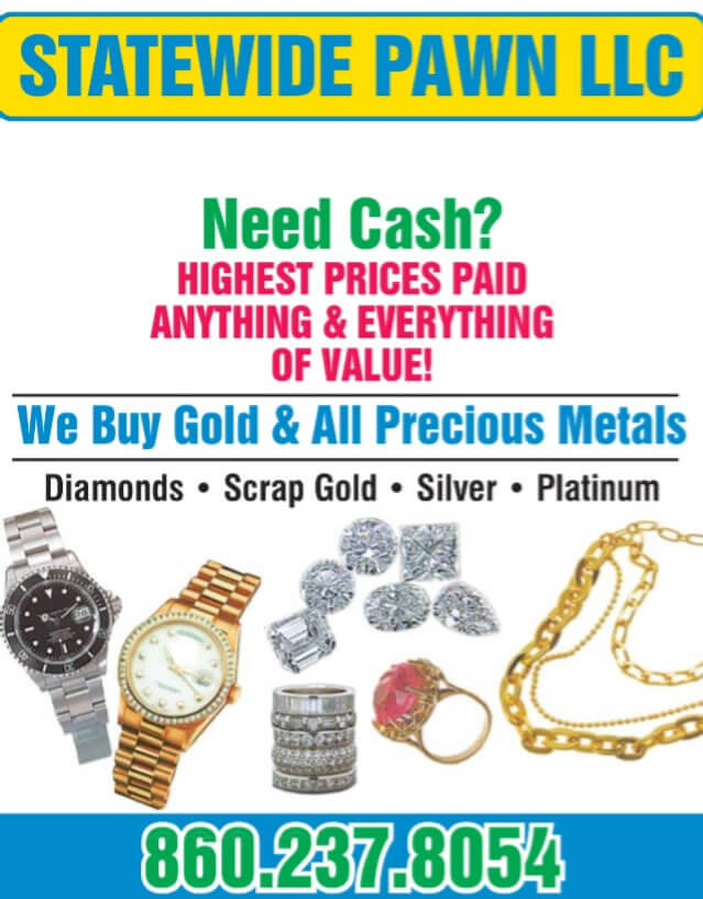 Gold, silver and precious metal coins at Statewide Pawn Salem CT